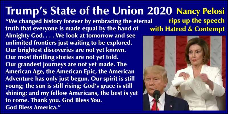 Pelosi rips up SOTU speech
